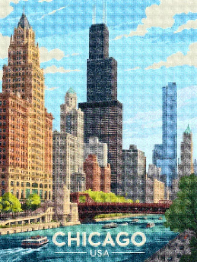 Diamond Painting - Chicago, USA