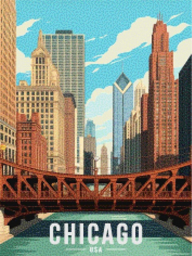 Diamond Painting - Chicago, USA_V2