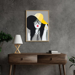 Diamond Painting - De dame met de gele hoed - SEOS Shop ®