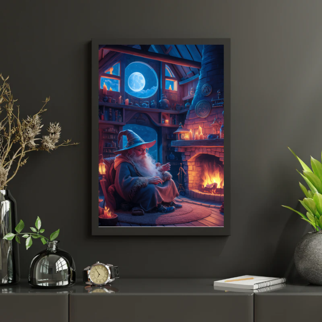 Diamond Painting -  De eenzame tovenaar