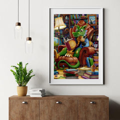 Diamond Painting - De geletterde draak