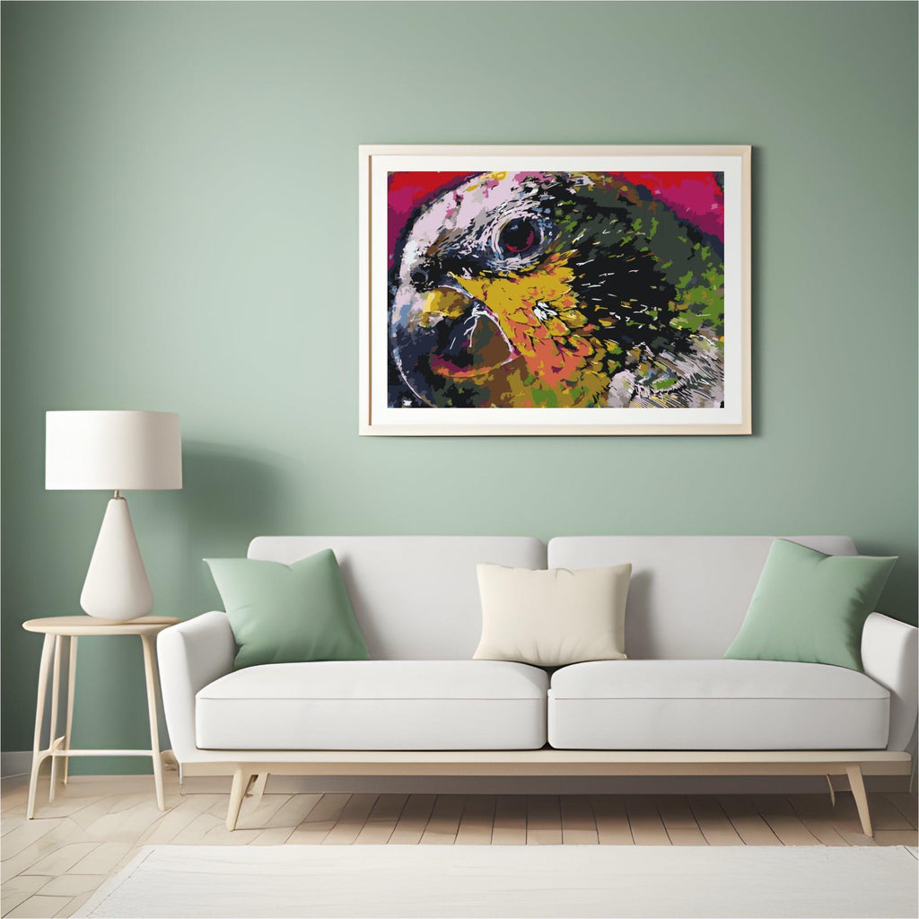 Diamond Painting - De kop van een papegaai - SEOS®