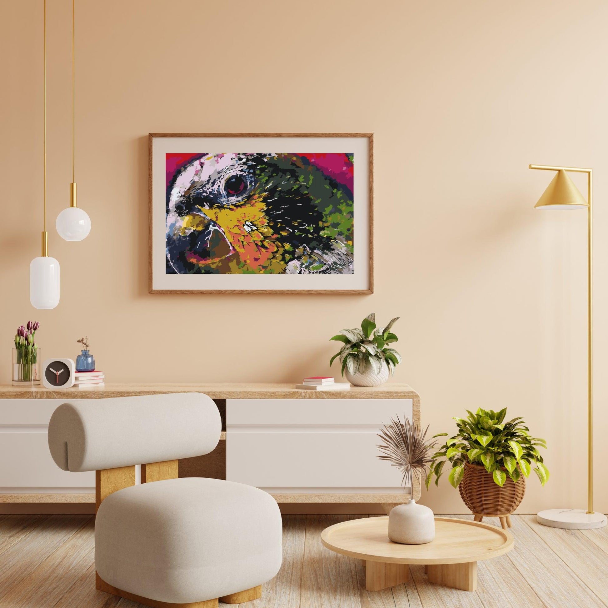 Diamond Painting - De kop van een papegaai - SEOS®