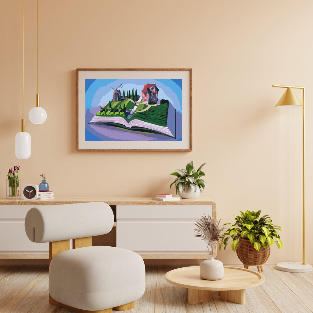 Diamond Painting - De molen op het boek - SEOS Shop ®