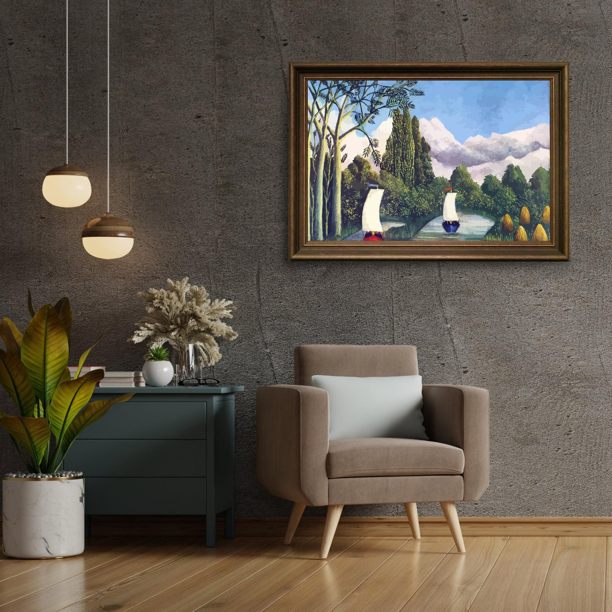 Diamond Painting - De oevers van de Oise - SEOS Shop ®