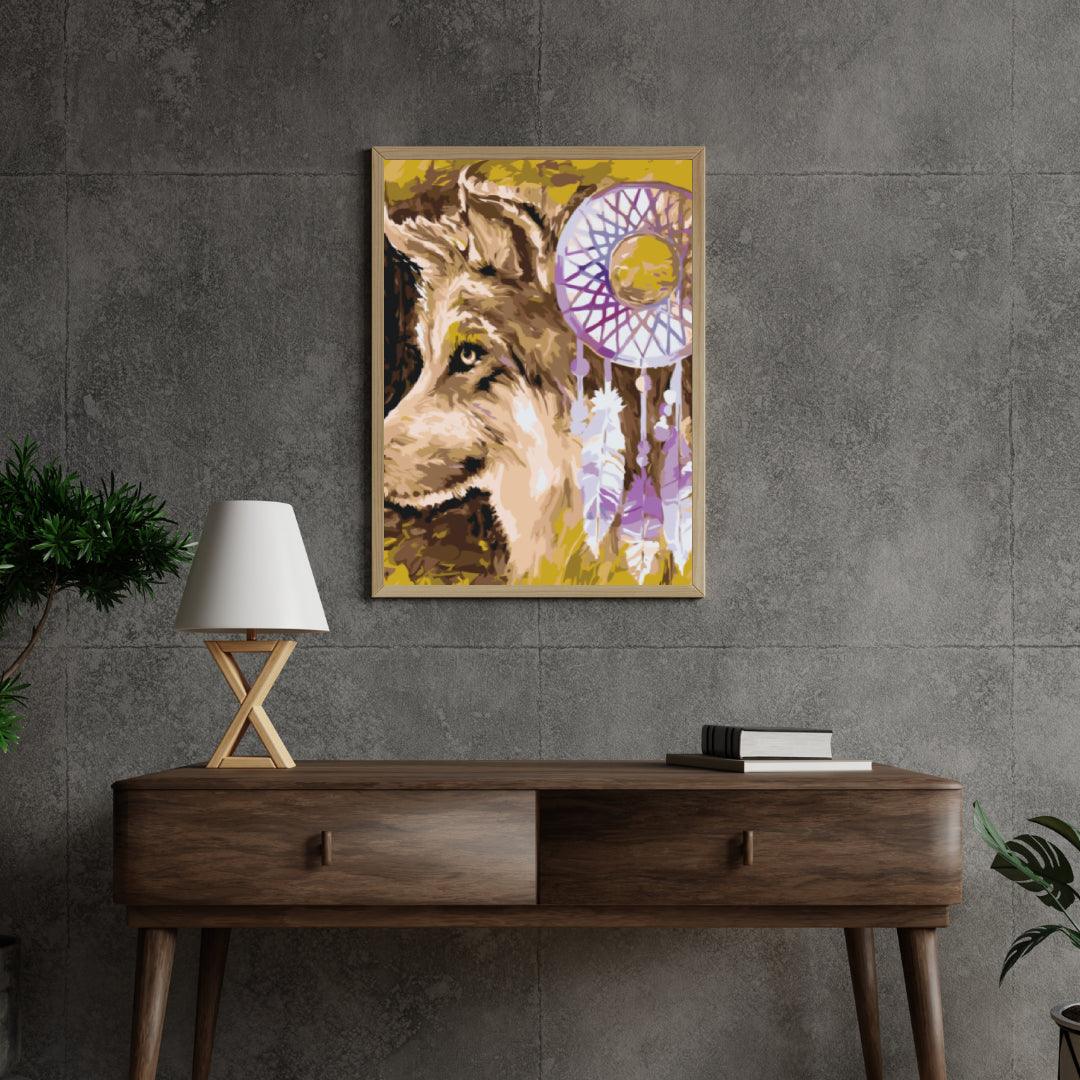 Diamond Painting - De wolf en de dromenvanger - SEOS®