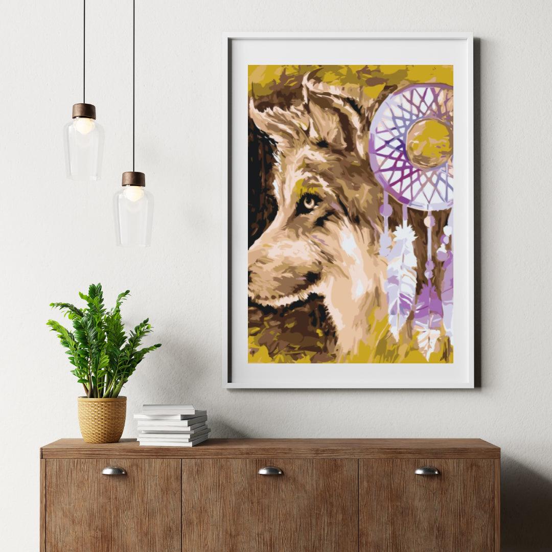 Diamond Painting - De wolf en de dromenvanger - SEOS®