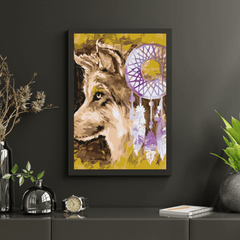 Diamond Painting - De wolf en de dromenvanger - SEOS®