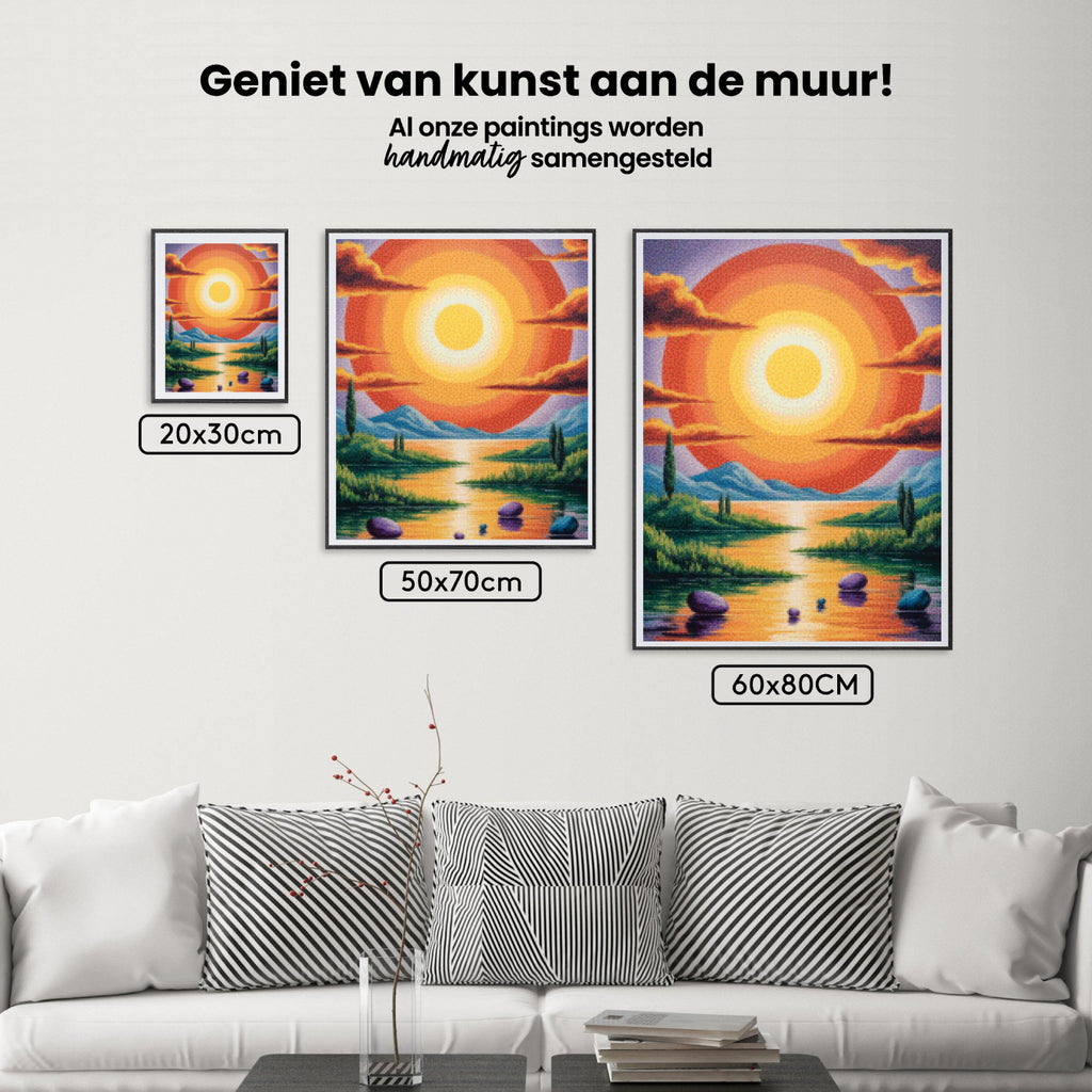 Diamond Painting - De zon schreef gedichten