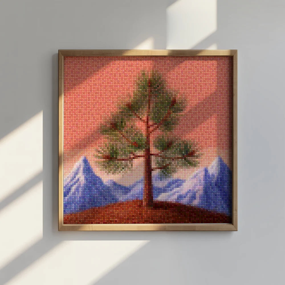 Mini Diamond Painting - Dennenbomen