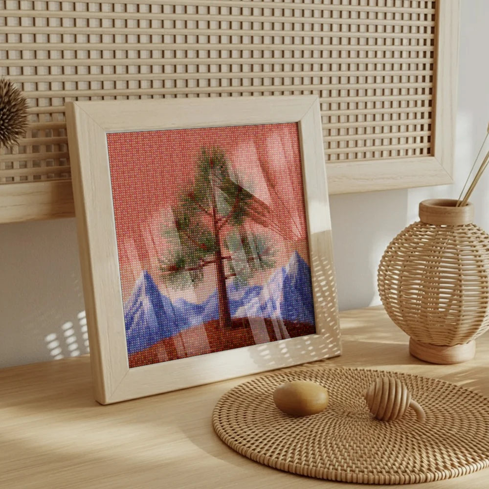 Mini Diamond Painting - Dennenbomen