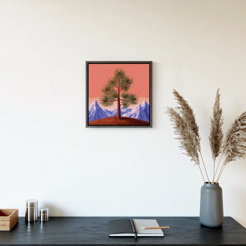 Mini Diamond Painting - Dennenbomen