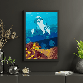 Diamond Painting - Dolfijn familie