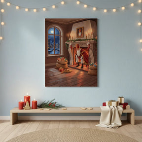 Diamond Painting - Door de schoorsteen