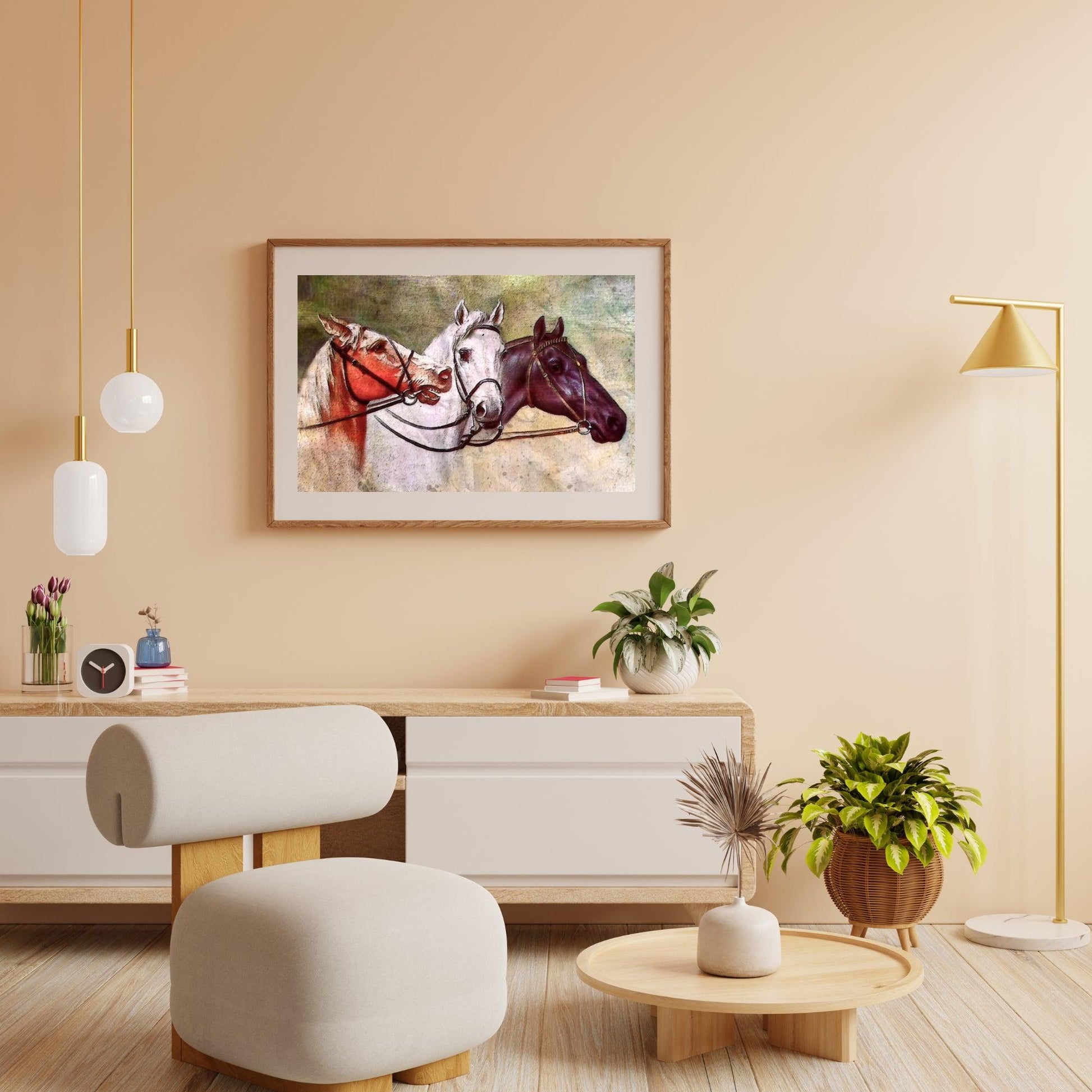 Diamond Painting - Drie Paarden - SEOS®