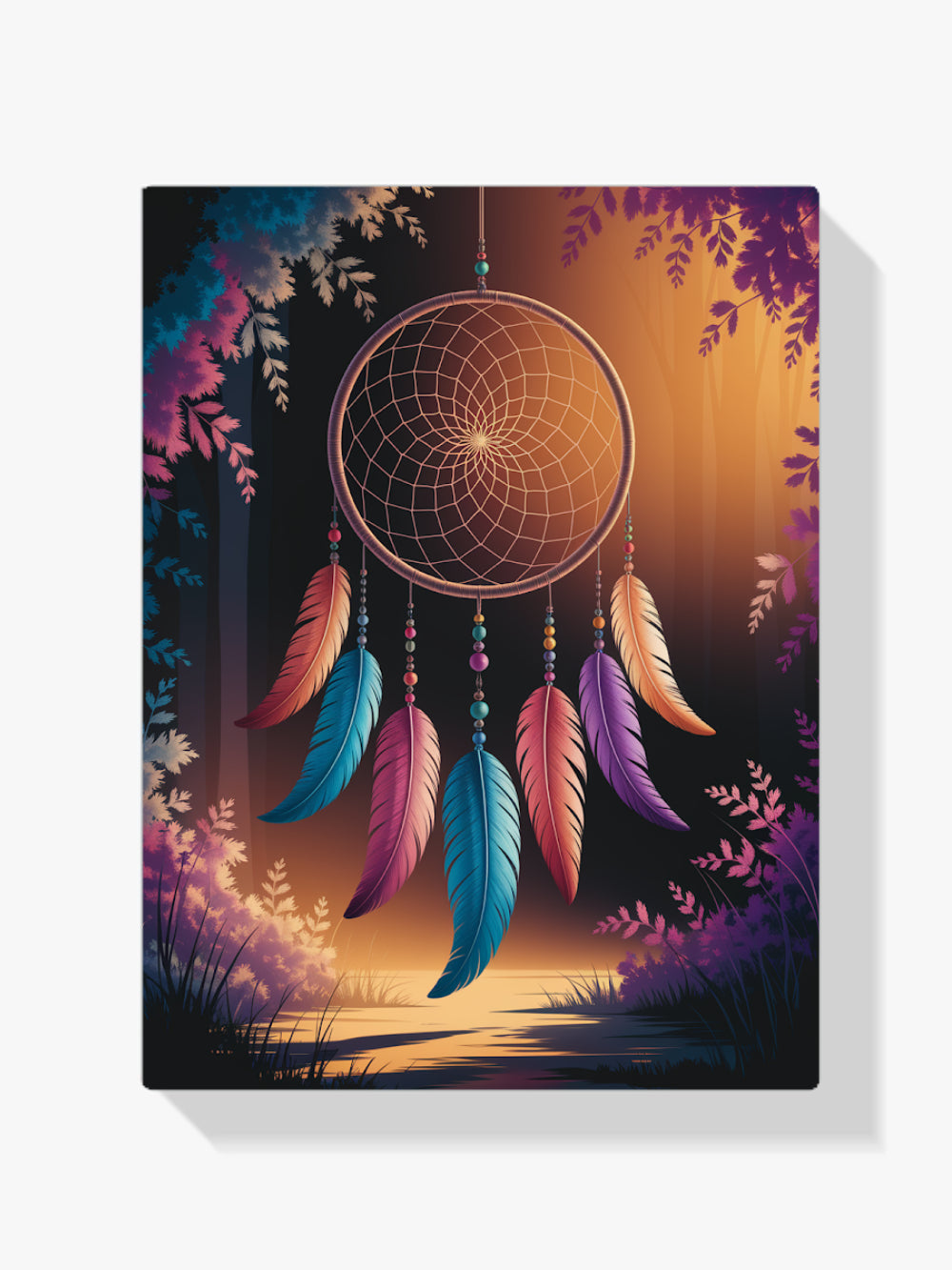 Diamond Painting - Dromenvanger met veren en kralen
