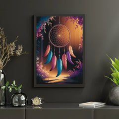 Diamond Painting - Dromenvanger met veren en kralen