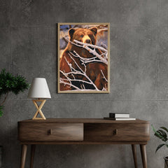 Diamond Painting - Een beer op de loer voor een prooi - SEOS®