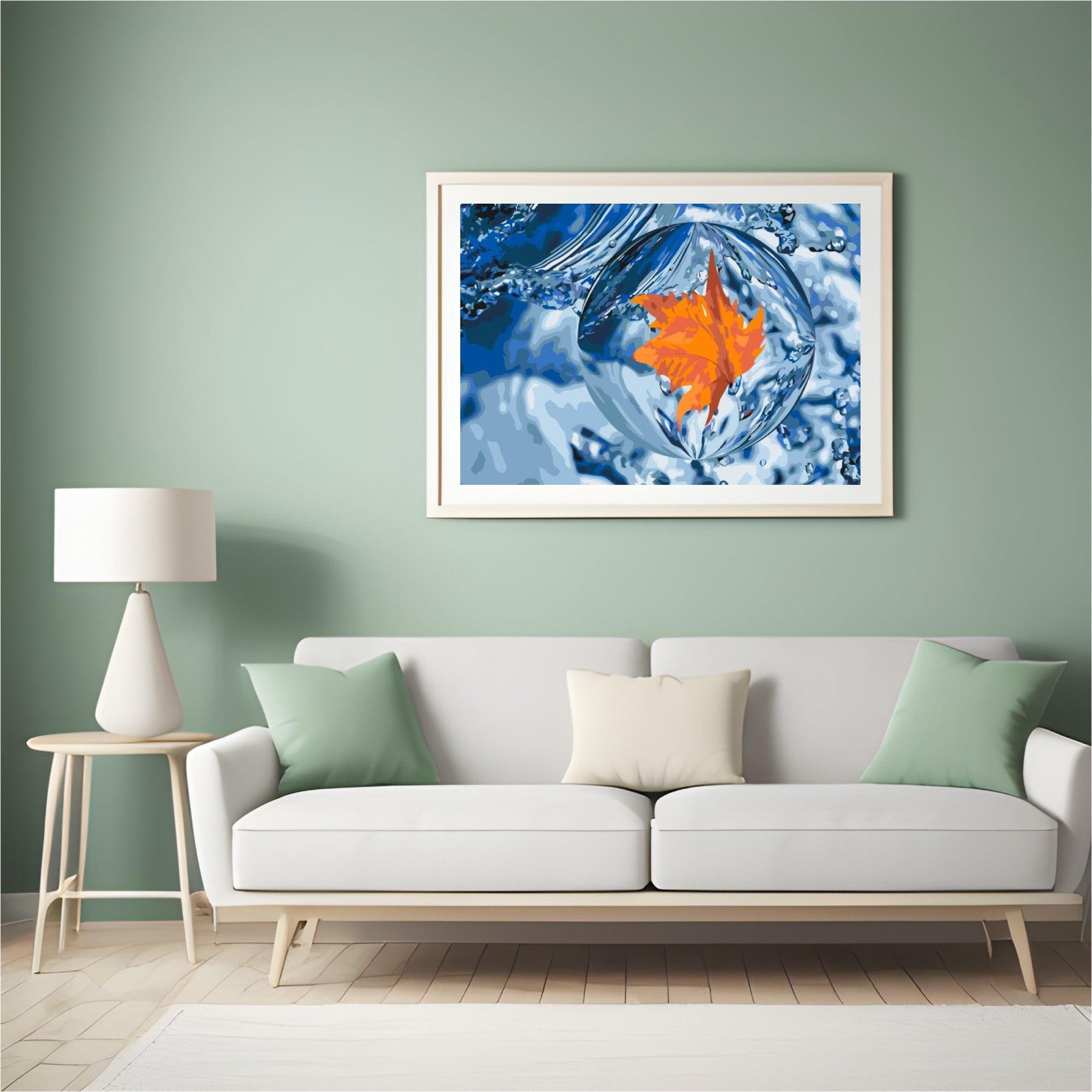 Diamond Painting - Een blad in een druppel - SEOS Shop ®