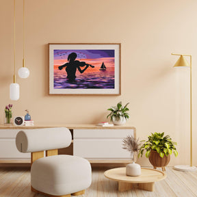 Diamond Painting - Een paddenstoel speler in de zee - SEOS Shop ®