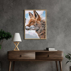 Diamond Painting - Een vos met een vlinder op zijn snuit - SEOS®