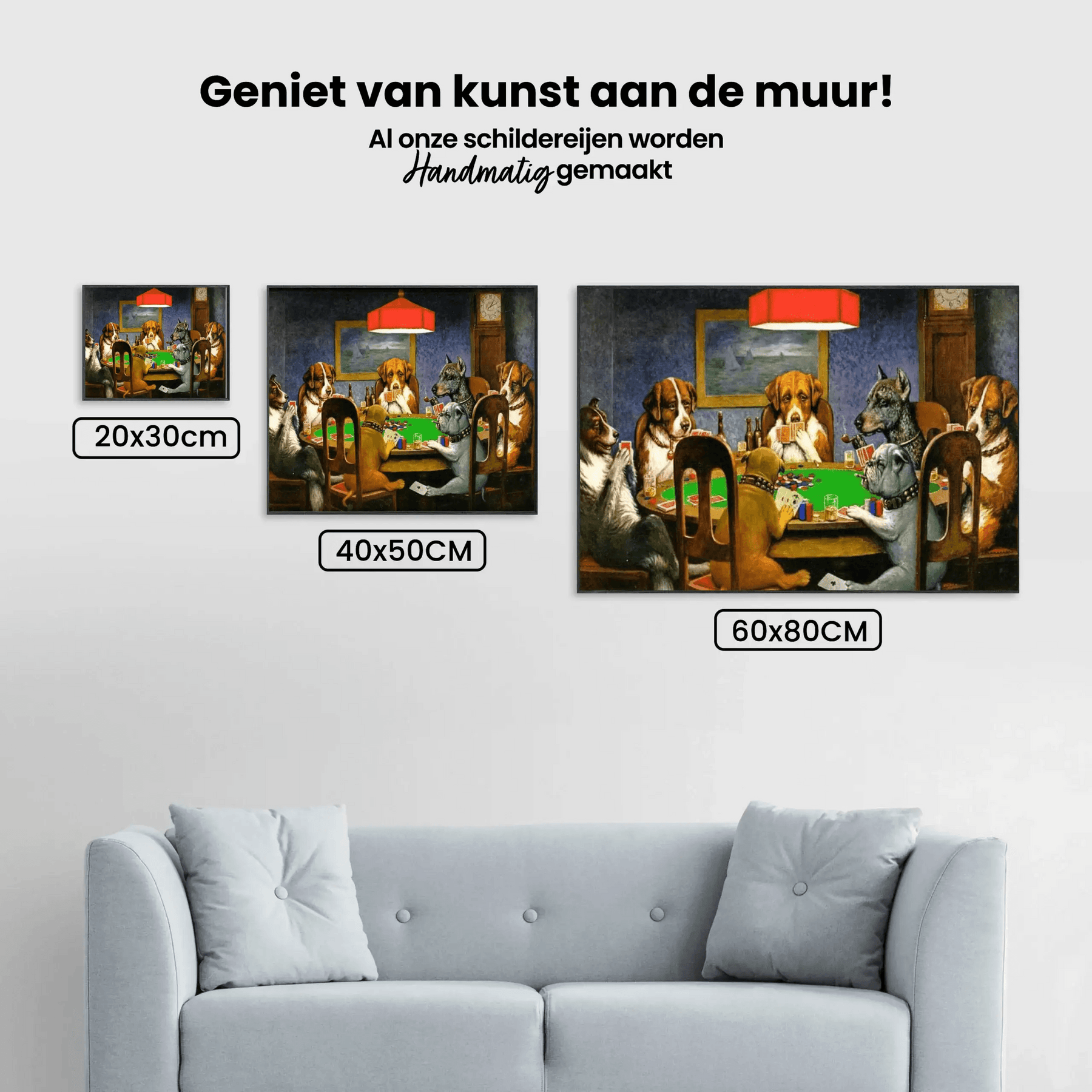 Diamond Painting - Een vriend in nood - Honden die poker spelen