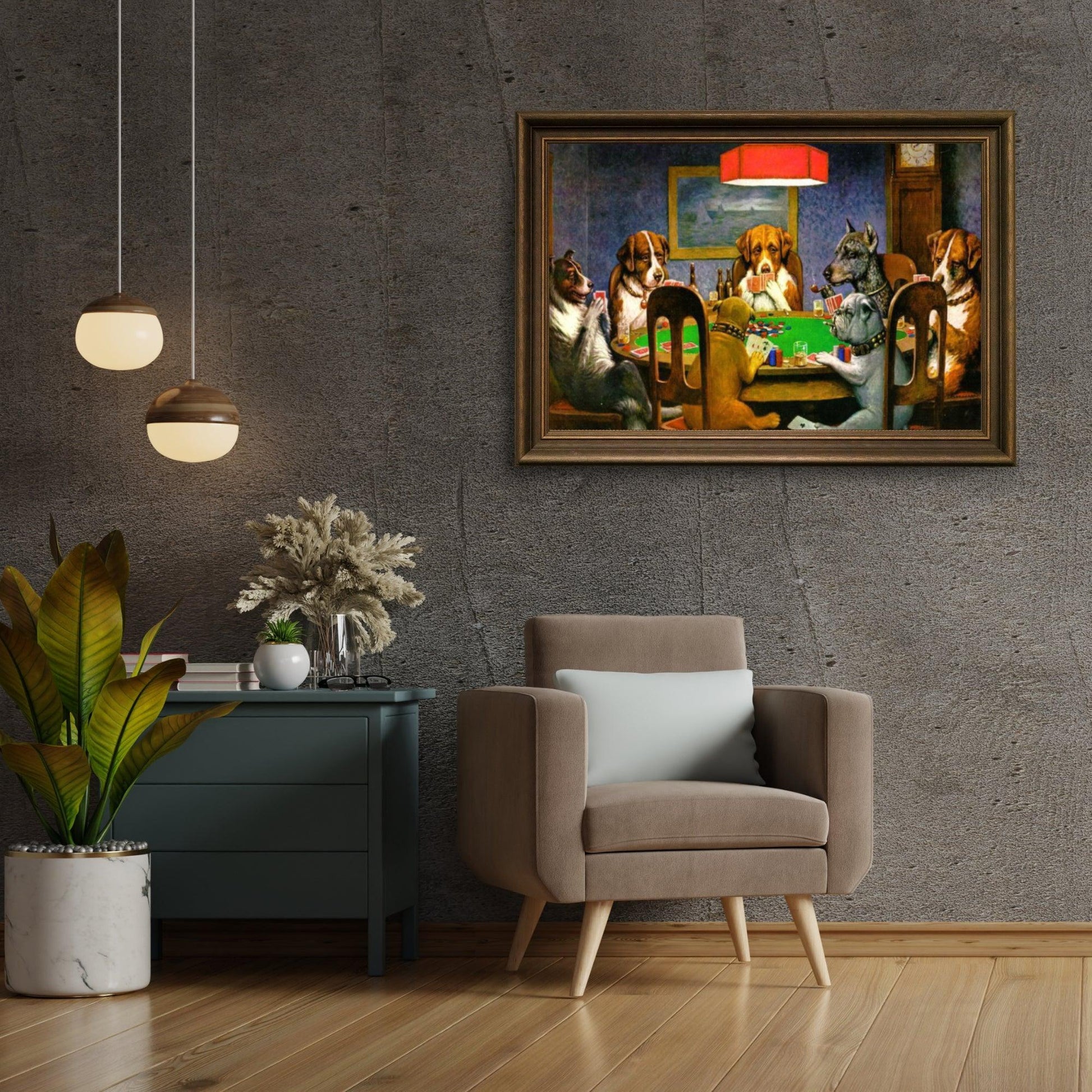 Diamond Painting - Een vriend in nood - Honden die poker spelen