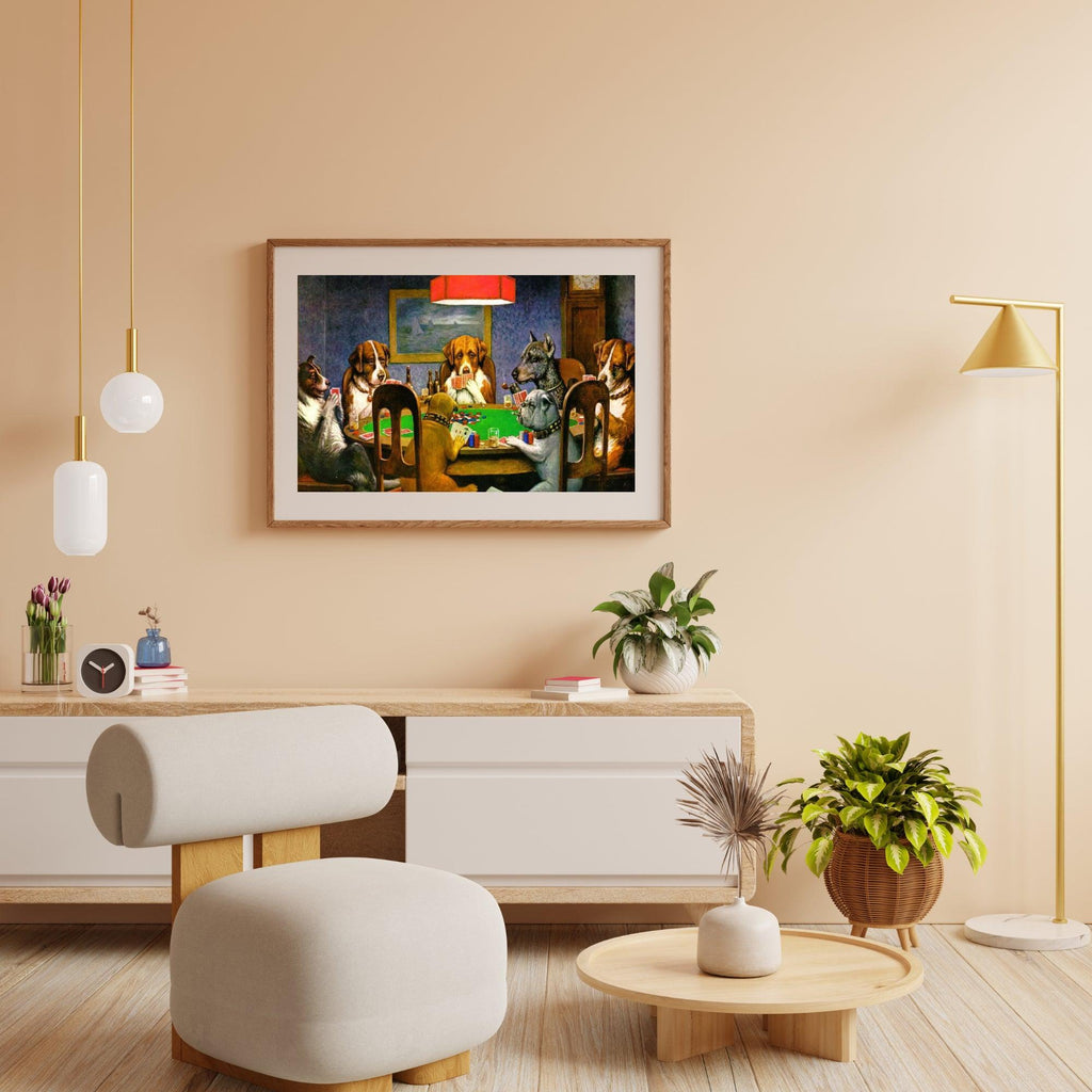 Diamond Painting - Een vriend in nood - Honden die poker spelen