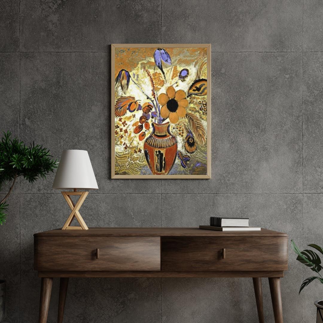 Diamond Painting - Etruskische vaas met bloemen - SEOS Shop ®
