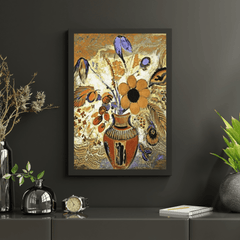 Diamond Painting - Etruskische vaas met bloemen - SEOS Shop ®