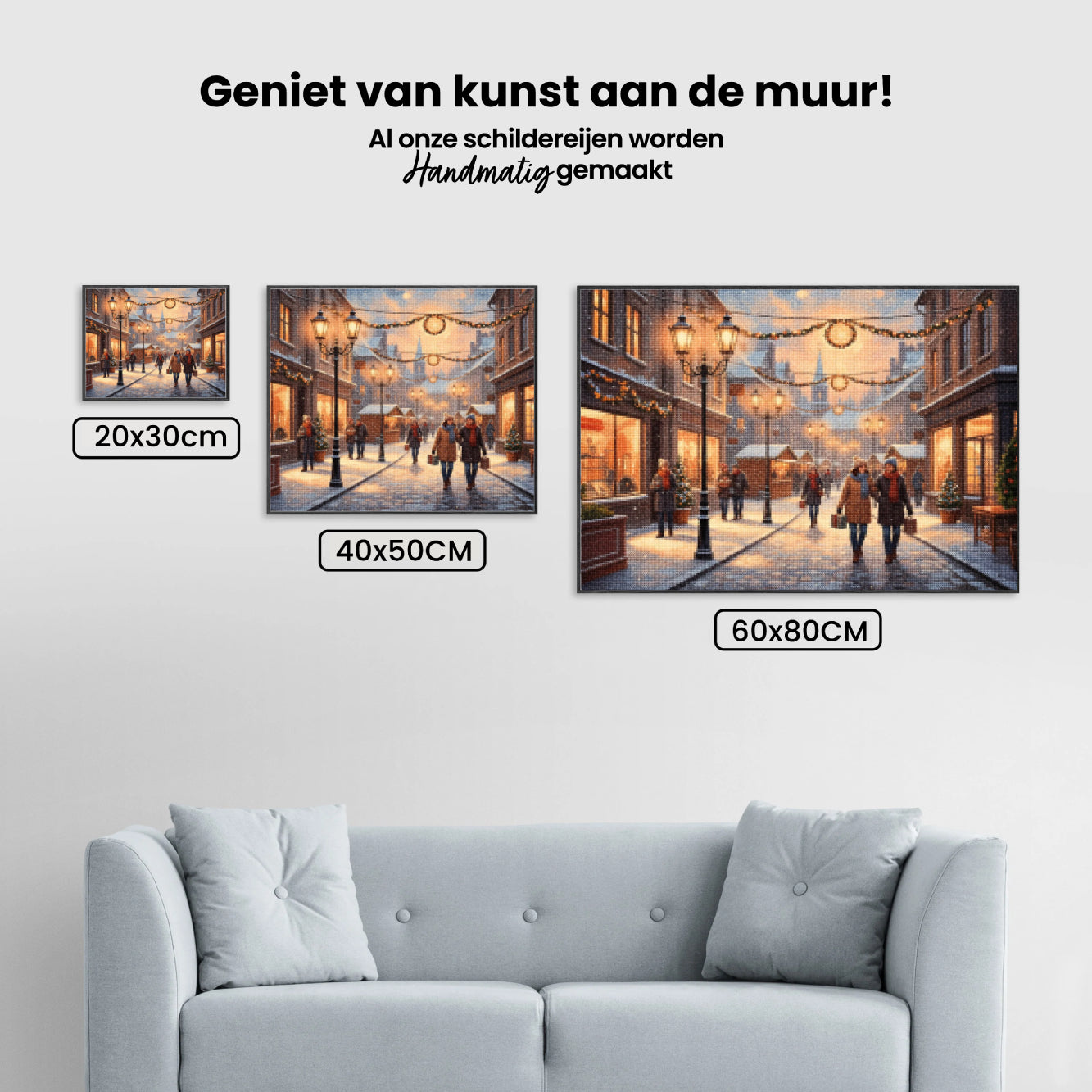 Diamond Painting - Feestelijke straatverlichting