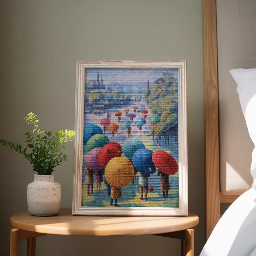 Diamond Painting - Festival van de paraplu's