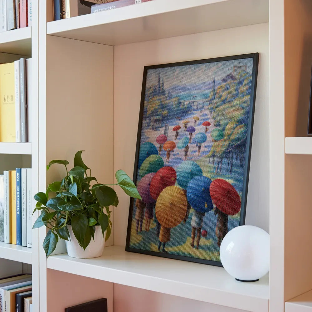 Diamond Painting - Festival van de paraplu's