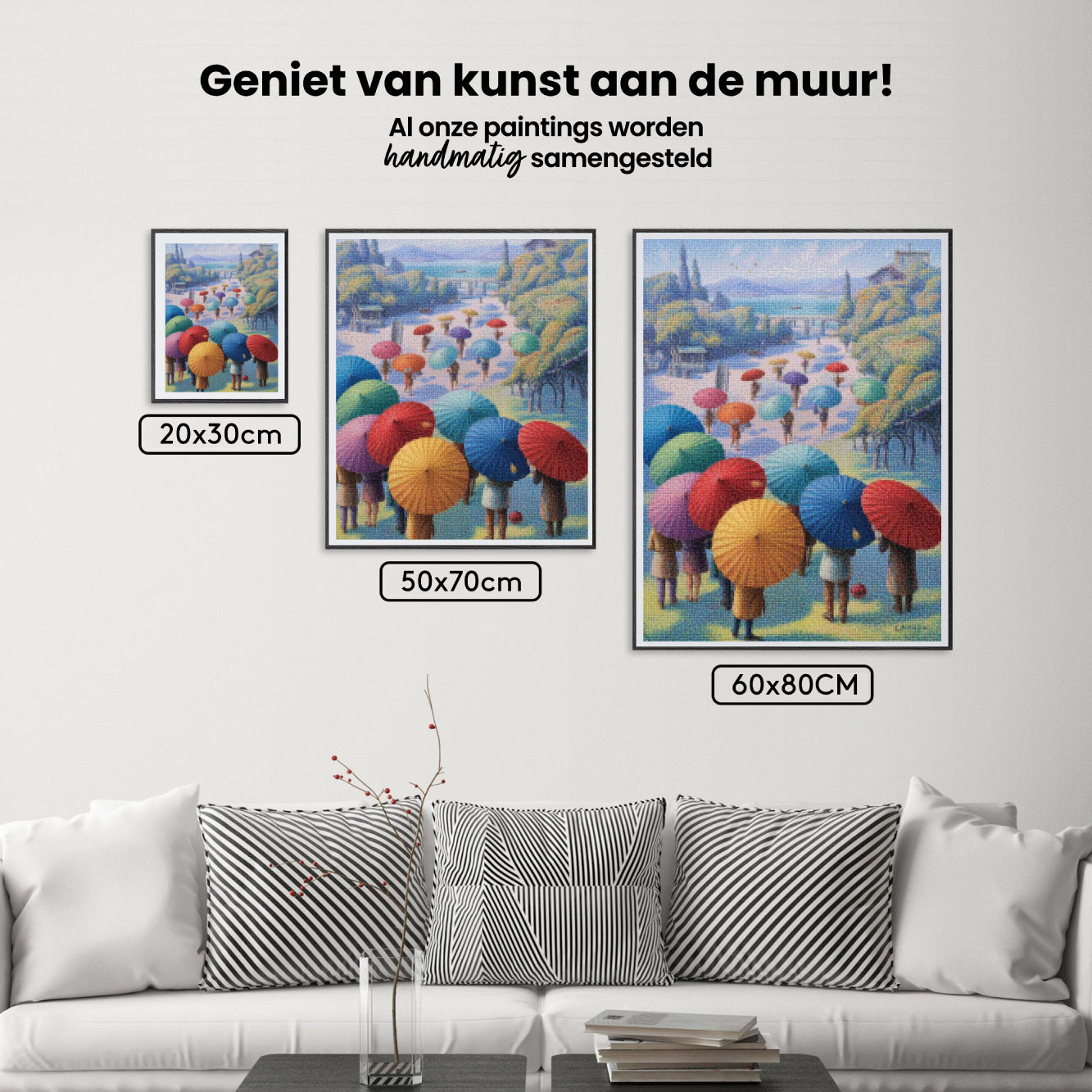 Diamond Painting - Festival van de paraplu's