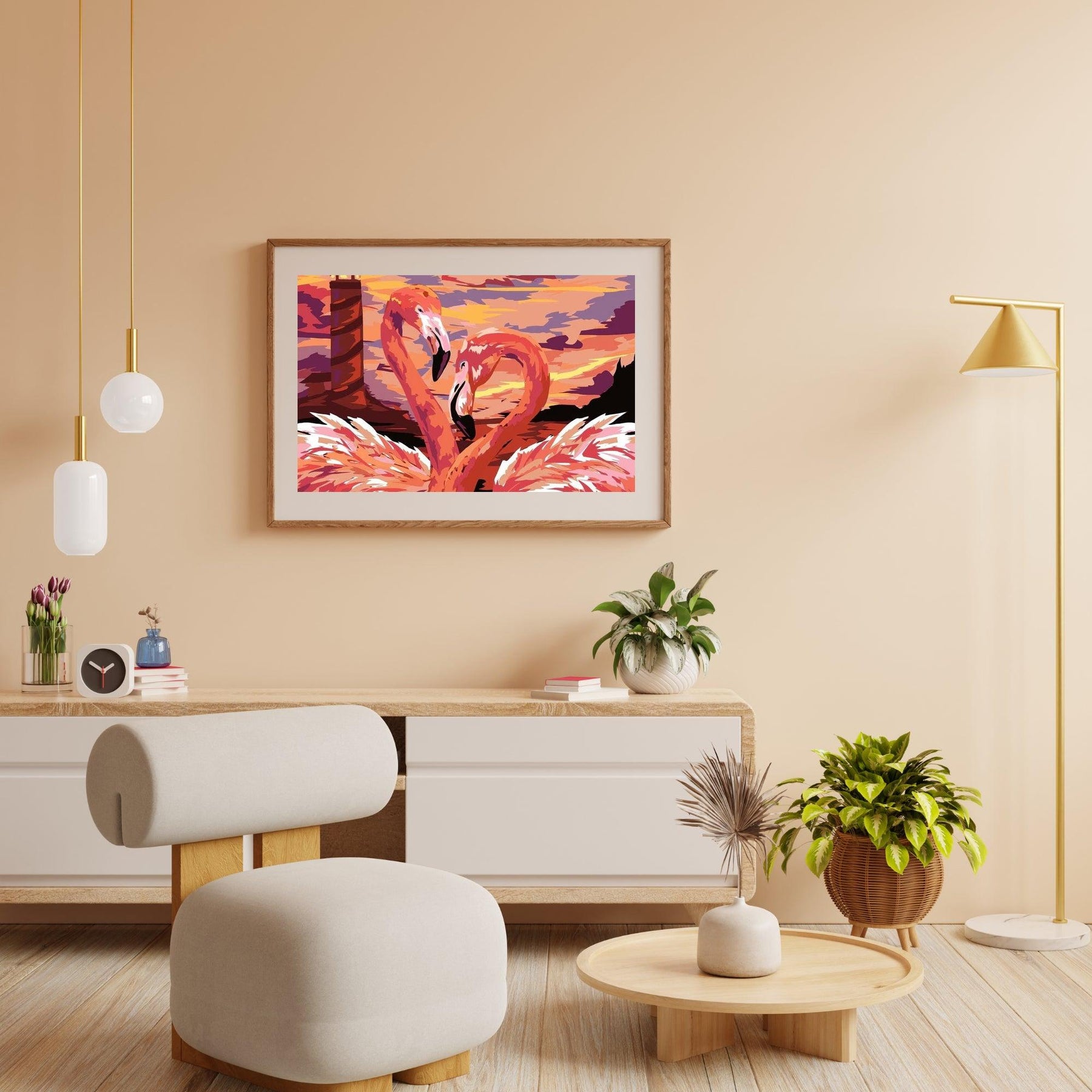 Diamond Painting - Flamingo Liebespaar - SEOS®