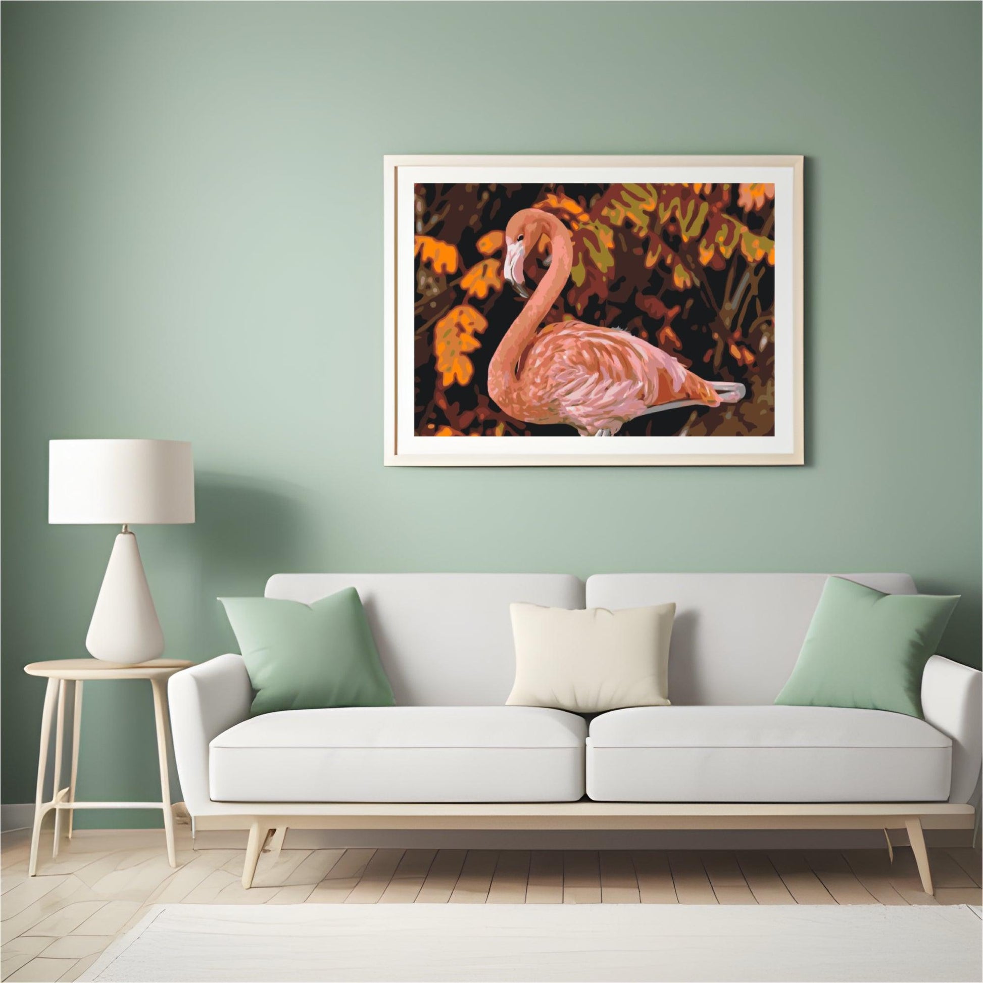Diamond Painting - Flamingo in de natuur - SEOS®