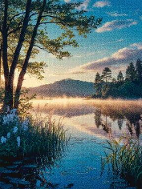 Diamond Painting - Fluisteringen van het ochtendmeer