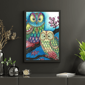 Diamond Painting - Gekleurde Uil - SEOS®