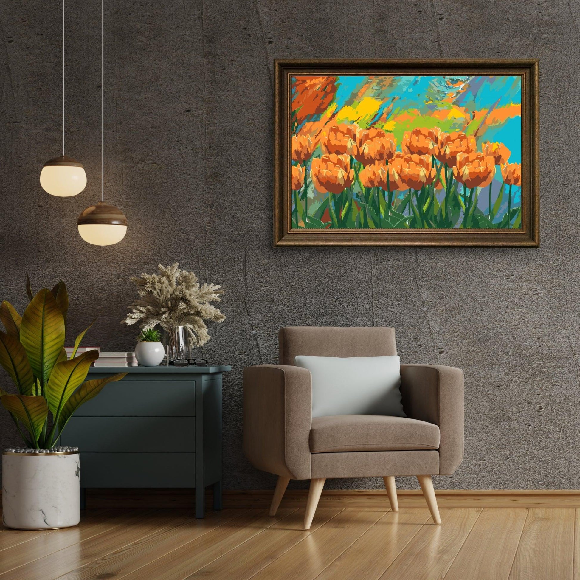 Diamond Painting - Geschilderde tulpen - SEOS Shop ®