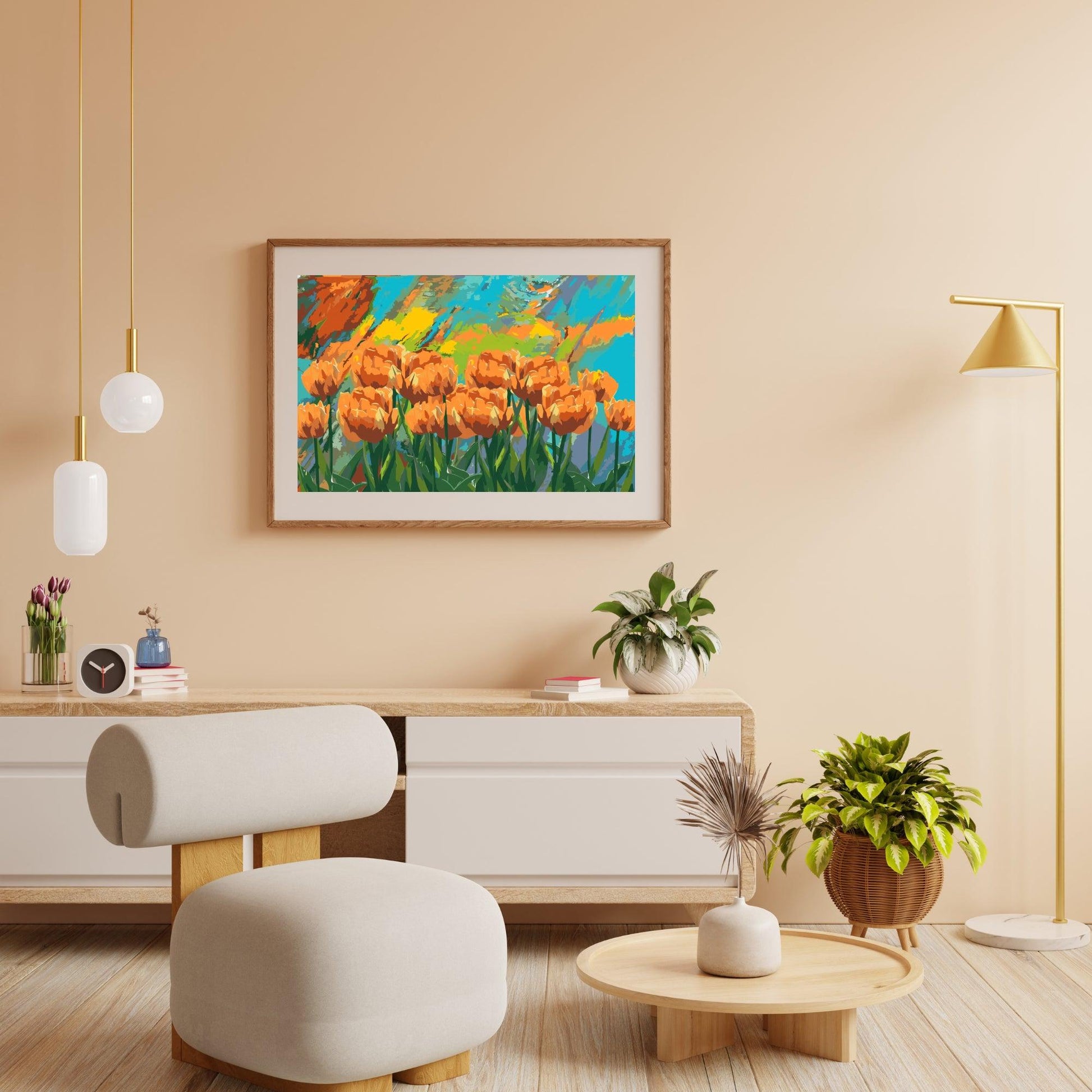 Diamond Painting - Geschilderde tulpen - SEOS Shop ®