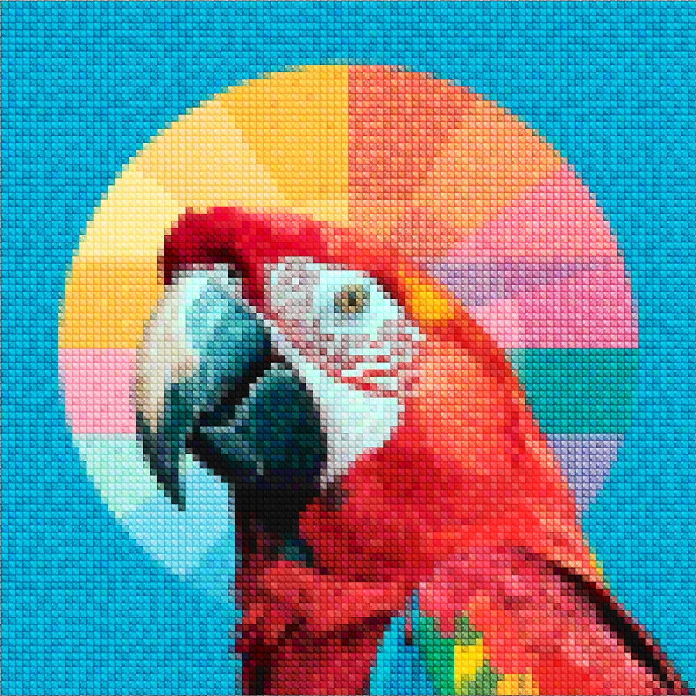 Mini Diamond Painting - Gevederde vrienden