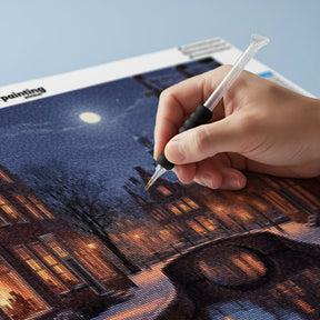 Diamond Painting - Gezellige avond in Haarlem