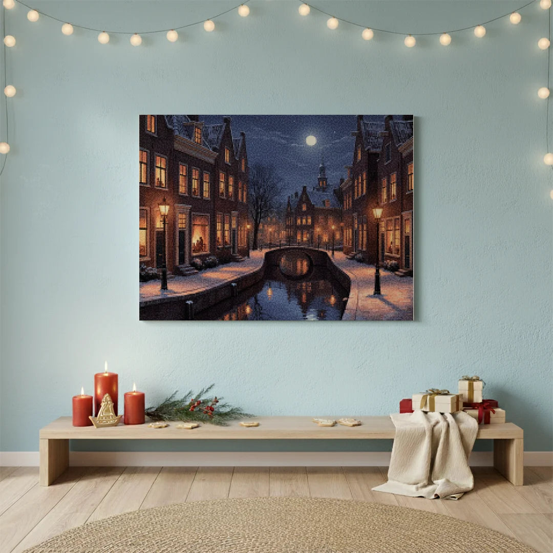 Diamond Painting - Gezellige avond in Haarlem