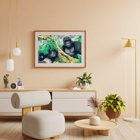Diamond Painting - Gorilla familie - SEOS®