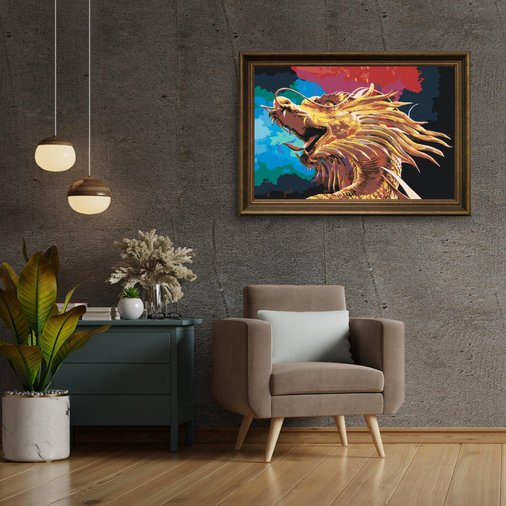 Diamond Painting - Gouden Draak - SEOS Shop ®