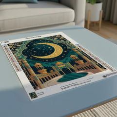 Diamond Painting - Gouden Halvemaanboog