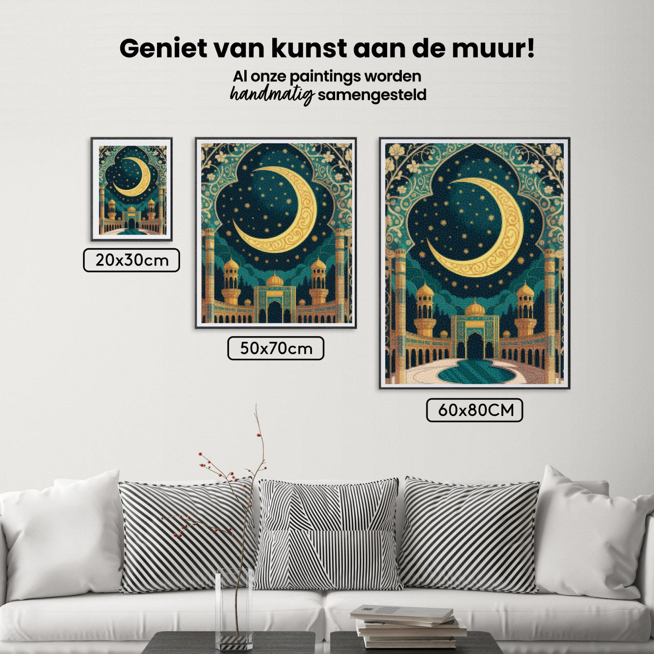 Diamond Painting - Gouden Halvemaanboog
