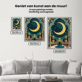 Diamond Painting - Gouden Halvemaanboog