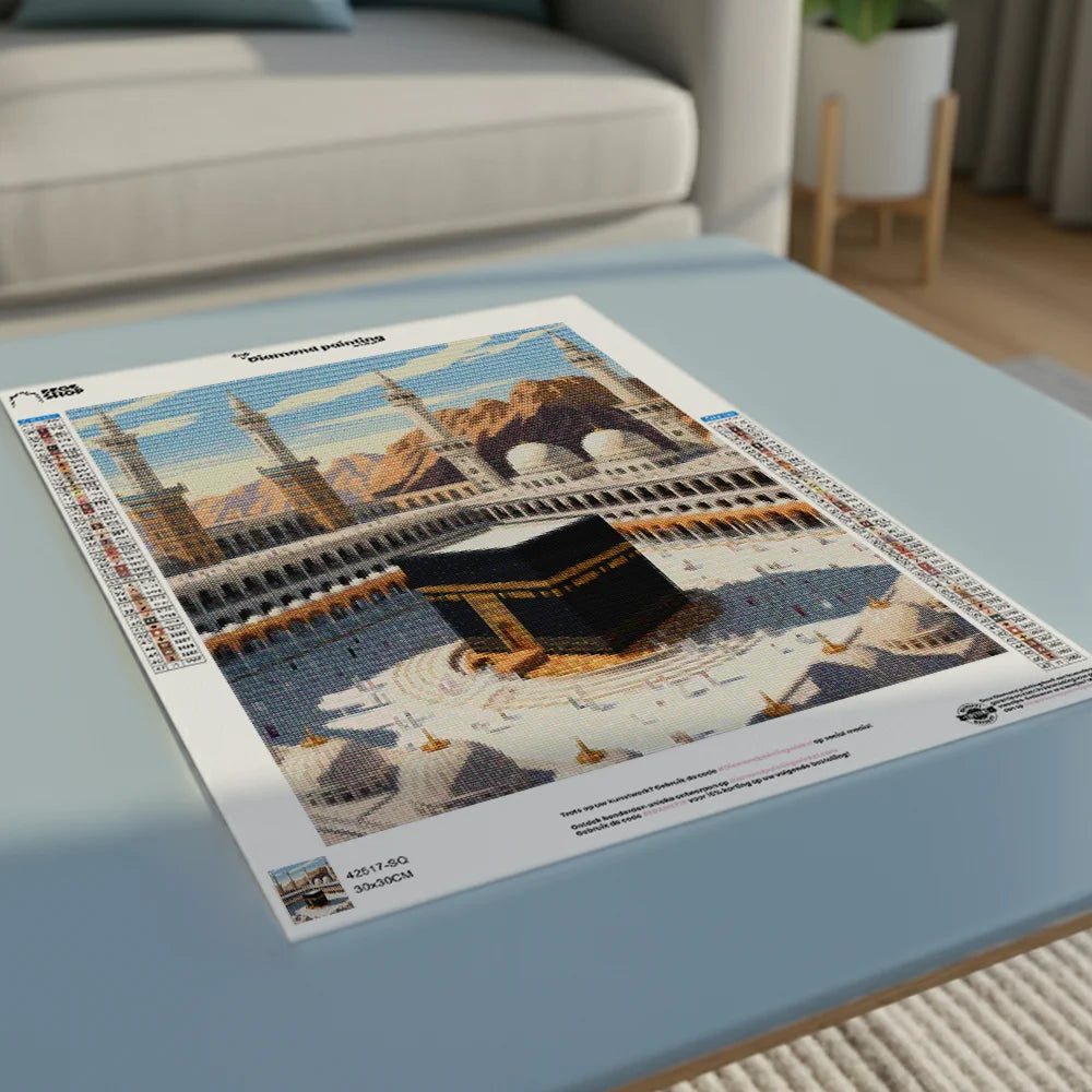 Diamond Painting - Gouden Licht Kaaba