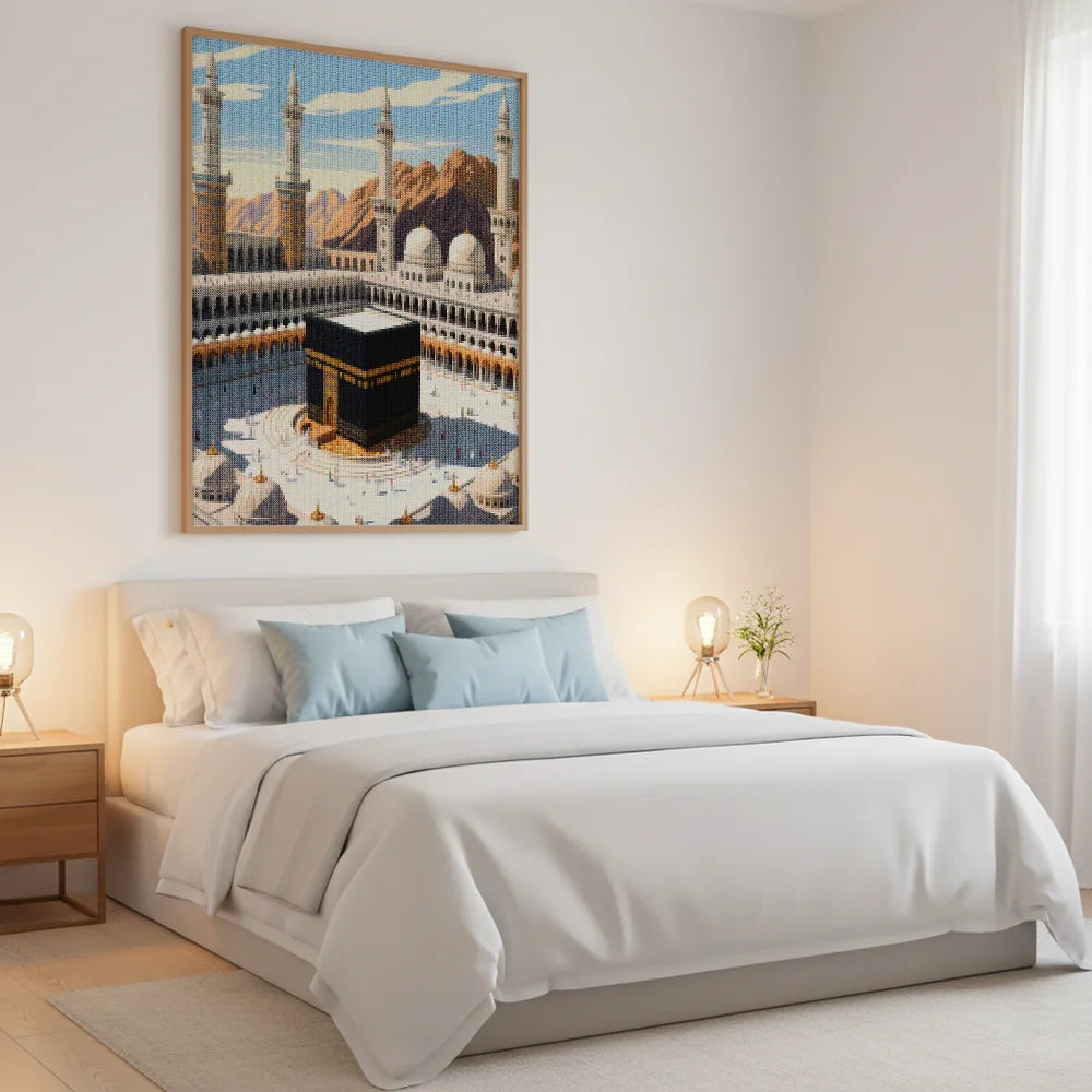 Diamond Painting - Gouden Licht Kaaba
